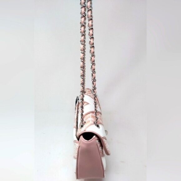 Karl Lagerfeld Paris Agyness Chevron Tweed Shoulder Crossbody - Picture 5 of 13